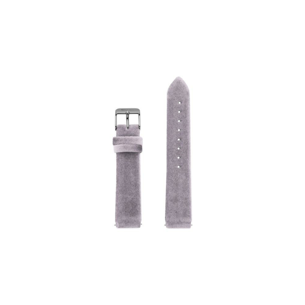 Bracelete WatxAndCo 38 Velvet Lilas Metal Collection