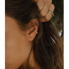 Piercing Conch Torcido Dourado