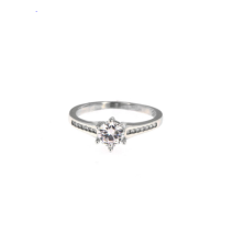 Mini Solitário com Zircónia Branca