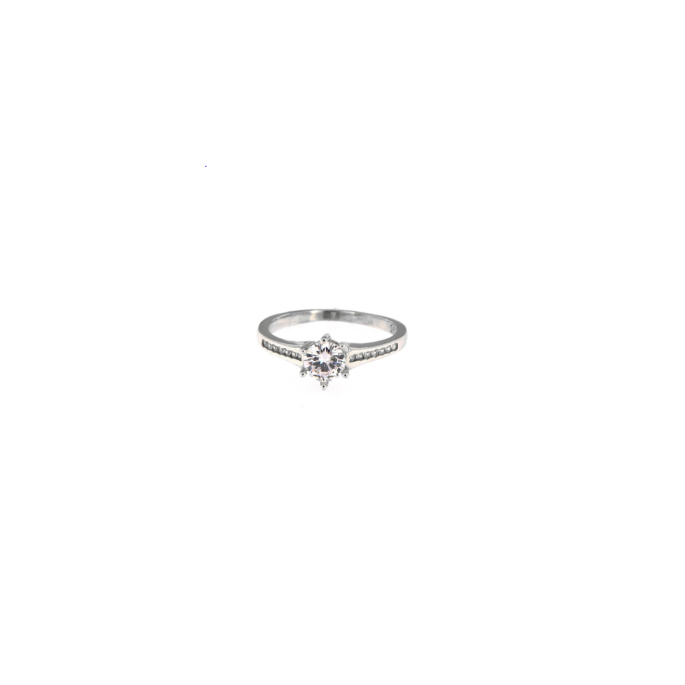 Mini Solitário com Zircónia Branca