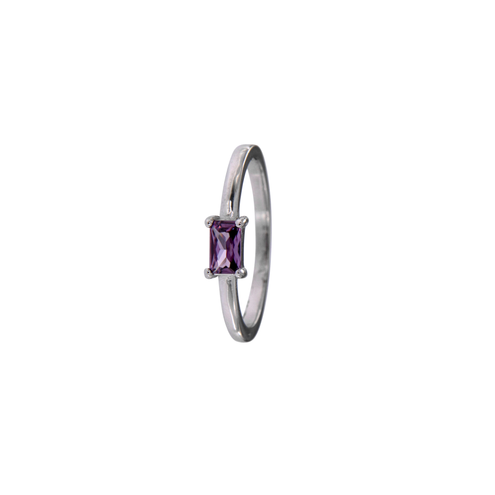 Anel Baguette Roxo