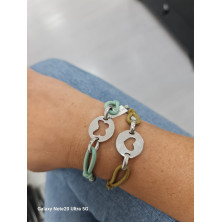 PULSEIRA WOO`S CORAÇAO PRATA PULSEIRA WOO`S CORAÇAO PRATA