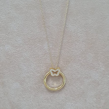 Fio Dourado Círculo e Borboleta