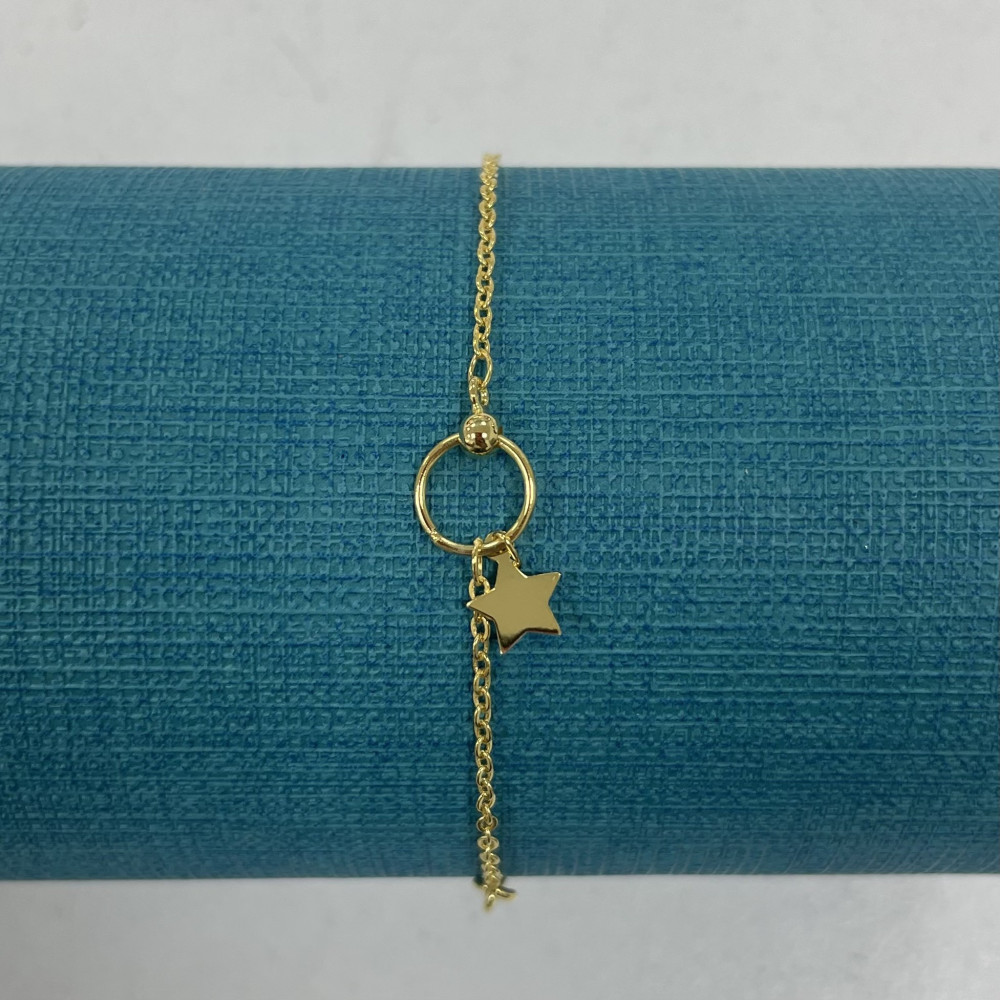 Pulseira Pé Estrela Dourada
