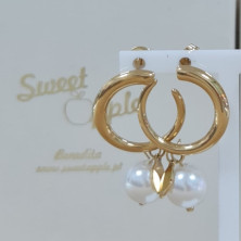 Brincos Circulares c/Pérolas Brincos Circulares c/Pérolas